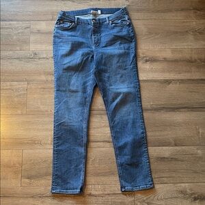Denim & Co Tall Canyon Retreat Easy Stretch Jeans Jeggings Sz 18WT
